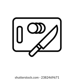 cutting board icon vector design template simple and clean