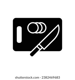 cutting board icon vector design template simple and clean
