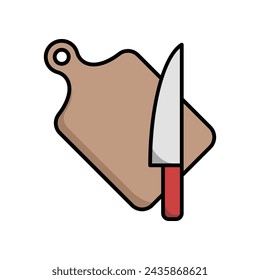 Cutting Board Icon Vector Design Illustration