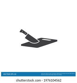 cutting board icon vector illustration logo template