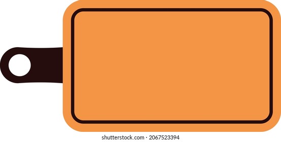 Ilustración vectorial de icono de placa de corte