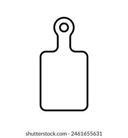 Cutting Board icon vector. Kitchen illustration sign. Food symbol or logo.