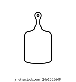 Cutting Board icon vector. Kitchen illustration sign. Food symbol or logo.