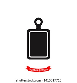 cutting board icon vector logo template