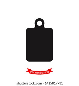 cutting board icon vector logo template