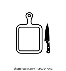 cutting board icon vector logo