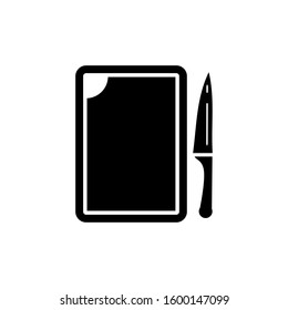 cutting board icon vector logo