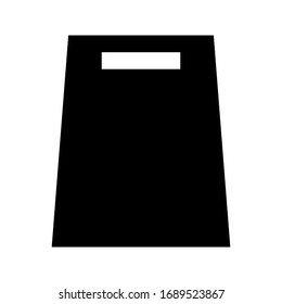 Vector de icono de placa de corte en fondo blanco