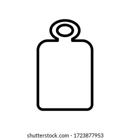 Cutting board icon vector on white background