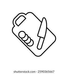Cutting Board icon vector stock illustration