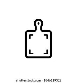 cutting board icon, vector, template, line art design editable stroke