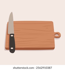 Cutting board. Isolated on a white background. Culinary background. Empty wooden cutting board, product display space.