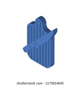 Cutting board isometric left top view 3D icon