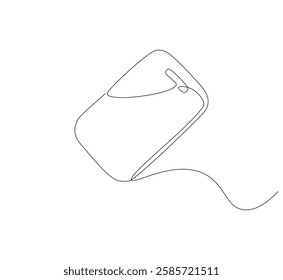 Cutting board kitchen continuous line. Continuous one line drawing cutting board. Cutting board, equipment concept. Single line drawing
