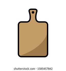 cutting board - kitchen utensils icon vector design template