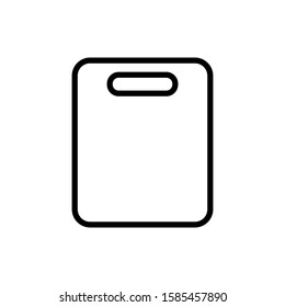 cutting board - kitchen utensils icon vector design template