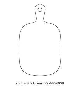 cutting board - kitchen utensils logo vector design template
