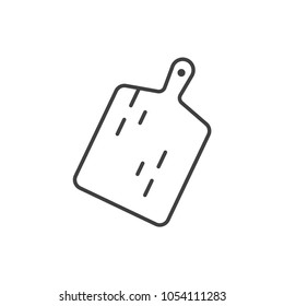 Cutting board line icon.