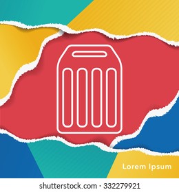 Cutting board line icon