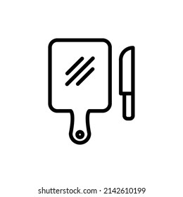 tabla de corte nuevo vector de icono simple
