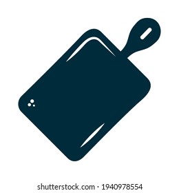 cutting board over white background