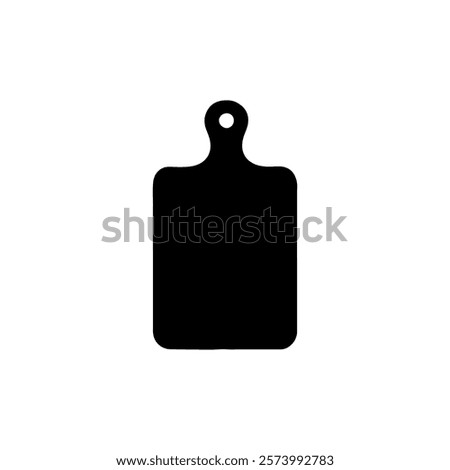 Cutting board silhouette icon vector design.