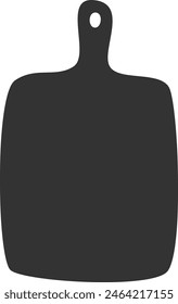 Cutting Board Silhouette Vector Illustration