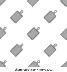 Cutting board.BBQ single icon in monochrome style vector symbol stock illustration web.