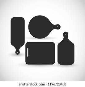 Cutting board vector icon