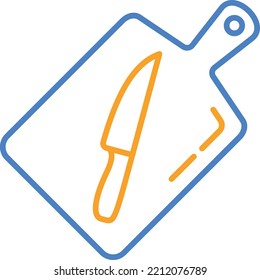 Icono del vector de la placa de corte. Se puede usar para imprimir, móviles y aplicaciones web.