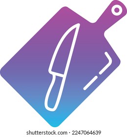 Cutting Board vector icon. Can be used for printing, mobile and web applications.