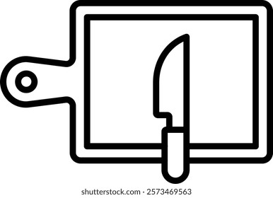 Cutting Board vector icon. Can be used for printing, mobile and web applications.