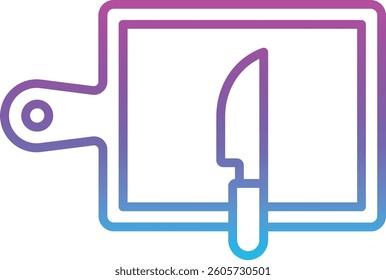Cutting Board vector icon. Can be used for printing, mobile and web applications.