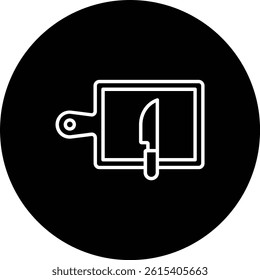 Cutting Board vector icon. Can be used for printing, mobile and web applications.