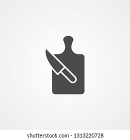Cutting board vector icon sign symbol