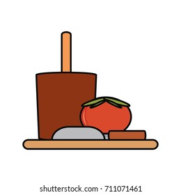 cutting board with vegetables icon