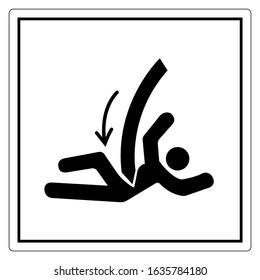 Cutting Of Body Curved Blade Symbol Sign, Vector Illustration, Isolate On White Background Label .EPS10