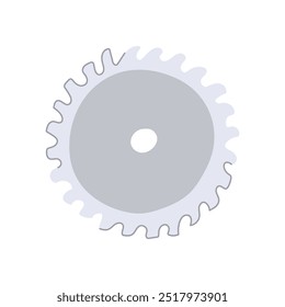 schneiden Kreissägeblatt Cartoon. Holz Metall, Hartmetall Dicke, Geschwindigkeit Präzision Schneiden Kreissägeblatt Zeichen. einzelne Symbol, Vektorgrafik