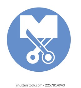Cutting cloth  Vector Icon which can easily modify or edit

