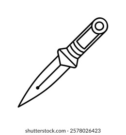 Cutting craft tools and equipment icons, including knives, wrenches, saws, and more. These editable vector line art illustrations are perfect for DIY projects, crafting, and professional design needs.