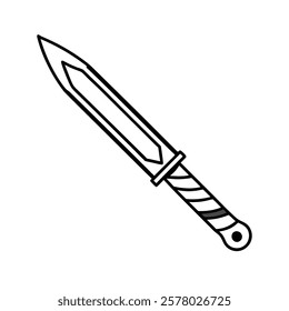 Cutting craft tools and equipment icons, including knives, wrenches, saws, and more. These editable vector line art illustrations are perfect for DIY projects, crafting, and professional design needs.