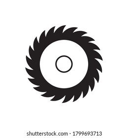 cutting disk icon design black