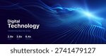 Cutting Edge AI Data Flow in Digital Technology Abstract Illustration - Tech Industry Backdrop with Lines and Patterns Emphasizing Seamless Integration. Tech Background Vector.