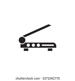 cutting edge cutter icon. Element of printing house illustration. Premium quality graphic design icon. Signs and symbols collection icon for websites, web design, mobile app on white background
