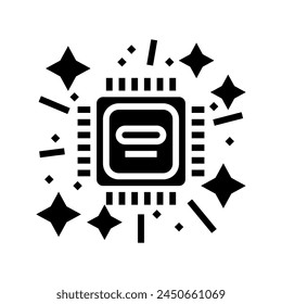 cutting edge technology tech enthusiast glyph icon vector. cutting edge technology tech enthusiast sign. isolated symbol illustration