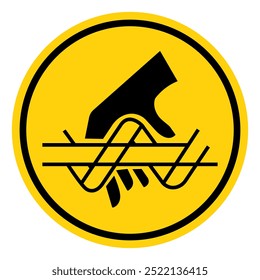 Cutting Of Finger Symbol Sign, Vector Illustration, Isolate On White Background Label. EPS10