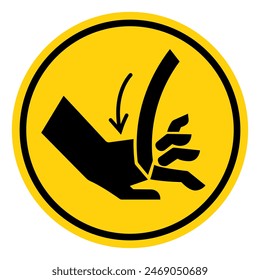 Cutting of Hand Curved Blade Symbol Sign, Vector Illustration, Isolate On White Background Label .EPS10