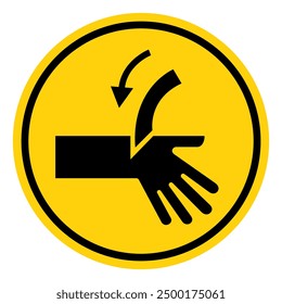 Cutting Hand Symbol Sign, Vector Illustration, Isolate On White Background Label .EPS10