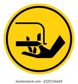 Cutting Hazard Symbol Sign, Vector Illustration, Isolate On White Background Label. EPS10