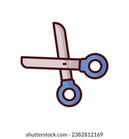 Cutting icon isolate white background vector stock illustration